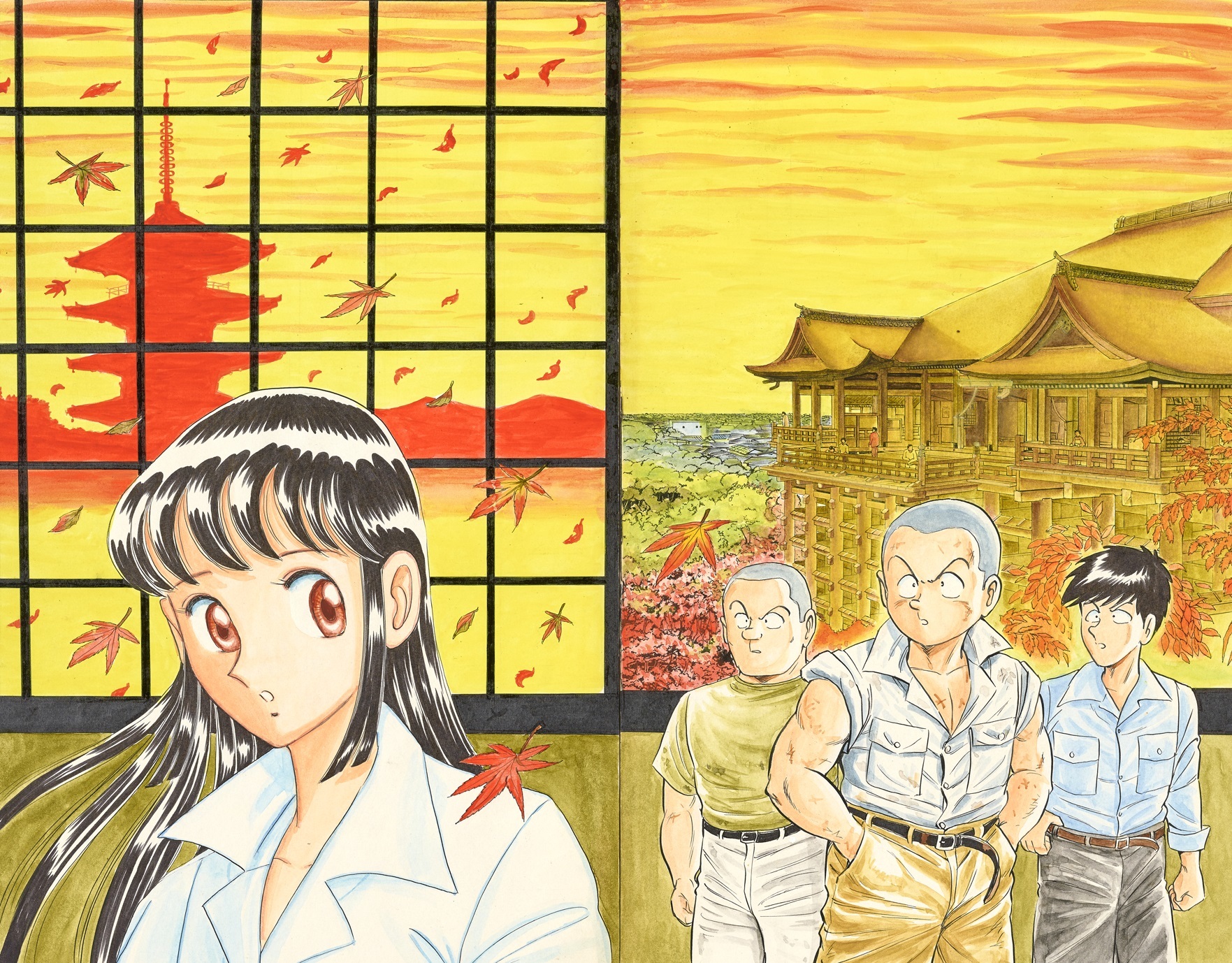 ジャンプコミックス102巻「古都の走馬灯の巻」原画（5月1日～5月14日展示） 
