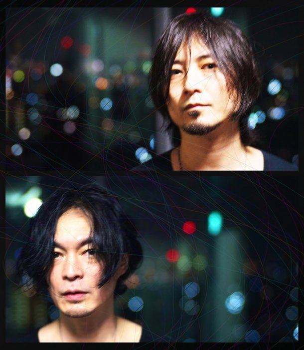 BOOM BOOM SATELLITES。上が川島道行（Vo, G）。