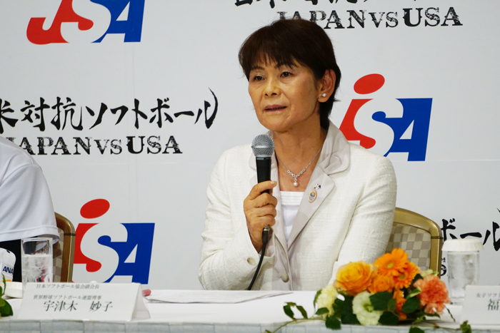 宇津木妙子(日本ソフトボール協会副会長)