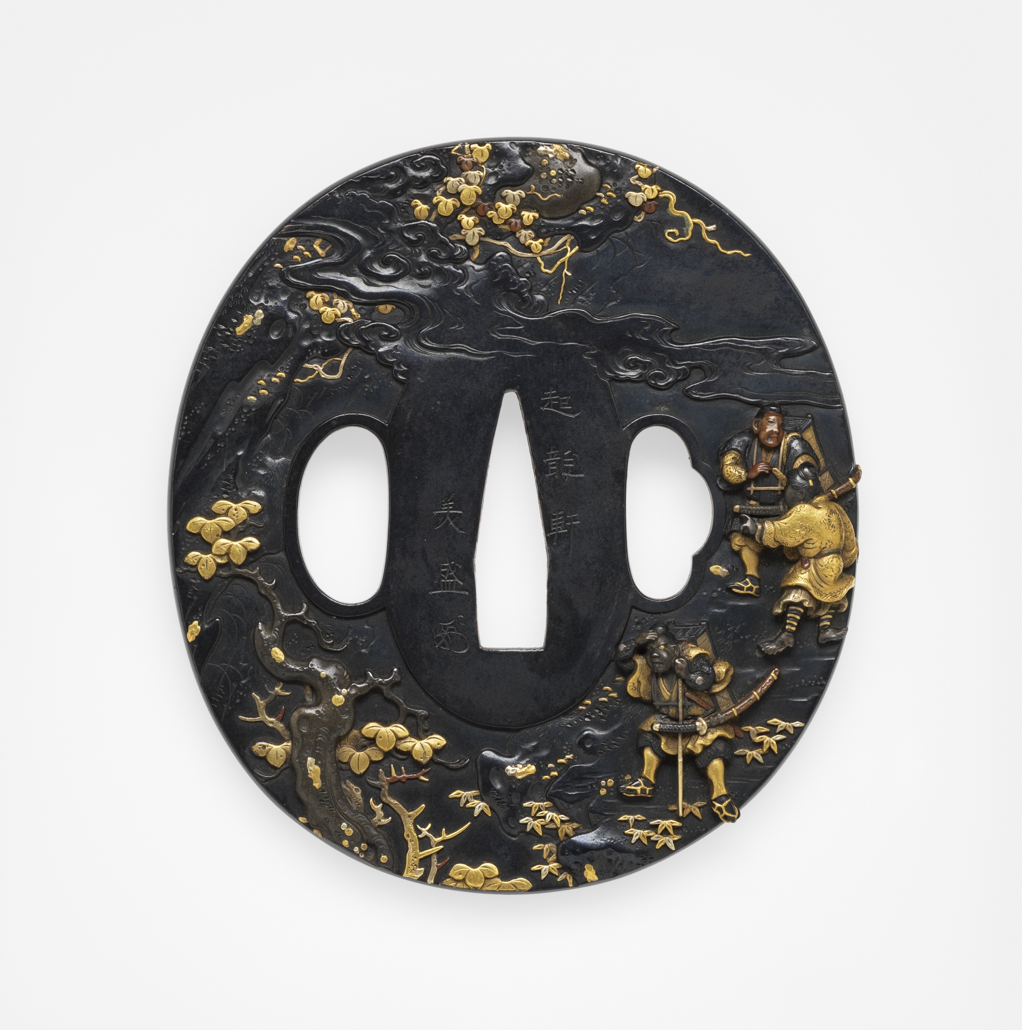 「大江山図鐔（小）　銘　起龍軒美盛（花押）」明治時代（19世紀） William Sturgis Bigelow Collection Photograph  (c) Museum of Fine Arts, Boston