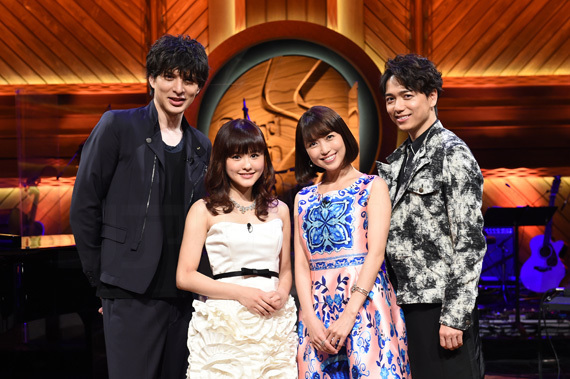 BS-TBS「Sound Inn &ldquo;S&rdquo;」 1 左から、城田優、昆夏美、新妻聖子、山崎育三郎