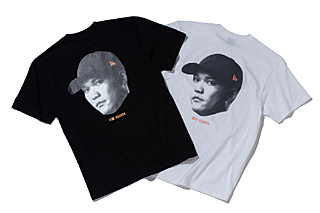 「G-STORE NEW ERA」で8月19日に2万円以上の商品を購入するともらえる、坂本選手フェイスデザインTシャツ