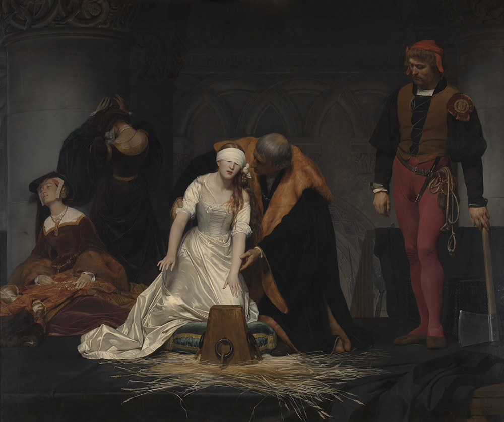 ポール・ドラローシュ 《レディ・ジェーン・グレイの処刑》 1833年 油彩・カンヴァス ロンドン・ナショナル・ギャラリー蔵