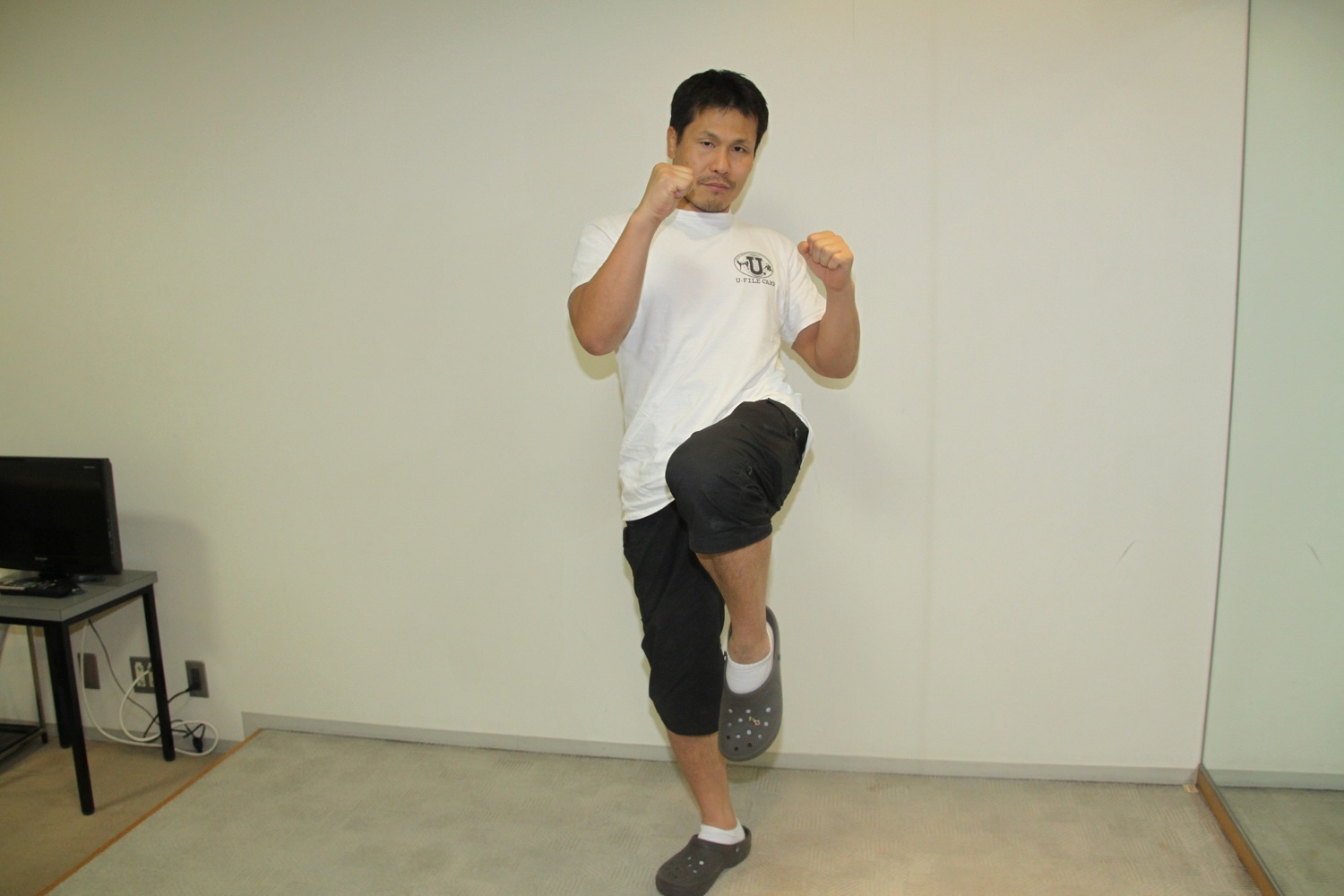 田村潔司/キックが使えるかどうかが勝負のカギを握っている 撮影＝シン・上田