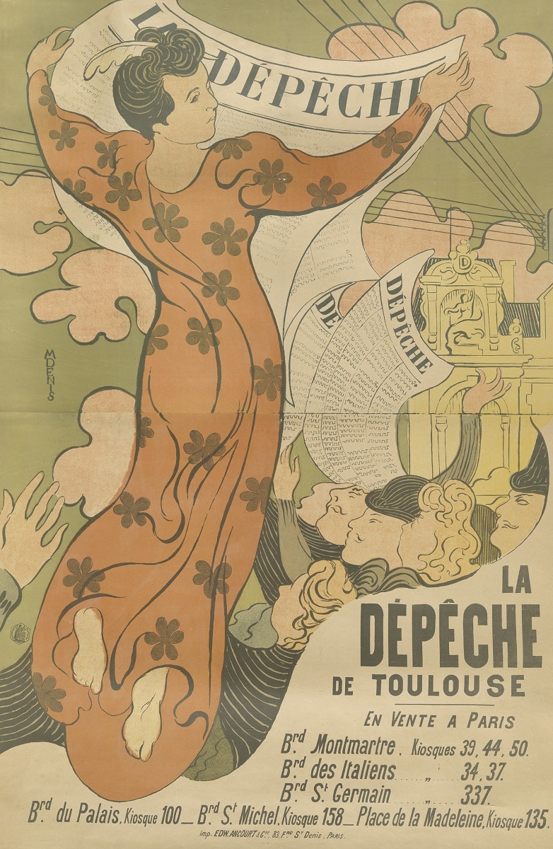 モーリス・ドニ《『ラ・デベッシュ・ド・トゥールーズ』紙のためのポスター》 1892年 多色刷りリトグラフ アムステルダム、ファン・ゴッホ美術館
