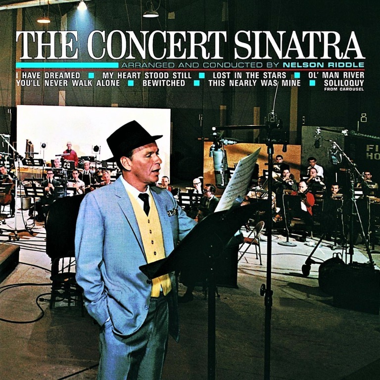 シナトラの〈ソリロクウィ〉を収録したアルバム「ザ・コンサート・シナトラ」（1963年録音）。〈人生ひとりではない〉も収めている（輸入盤CD）。