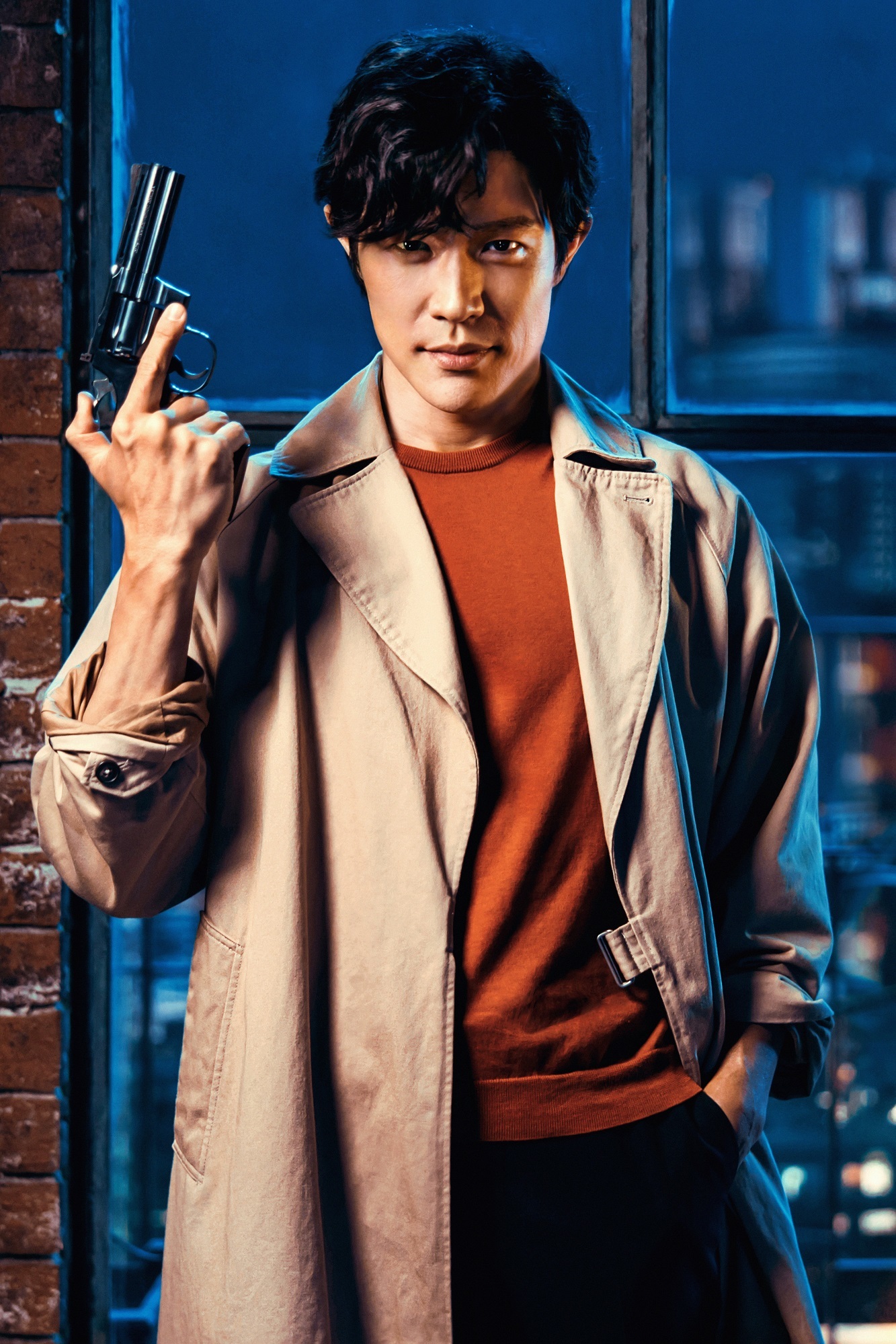 鈴木亮平演じる冴羽獠 Netflix映画『シティーハンター』は2024年全世界独占配信。