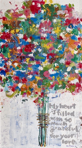《感謝》2013年 (C) NORITAKE KINASHI（size 225cm×135cm）