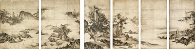 重要文化財　禅宗祖師図 狩野元信筆　六幅 室町時代　16世紀　東京国立博物館 Image：TNM Image Archives 【展示期間：9/16～10/23】（ただし展示替あり）