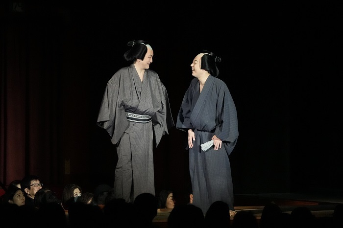 昼の部『上州土産百両首』（左より）正太郎=中村獅童、牙次郎=尾上菊之助 ／(C)松竹