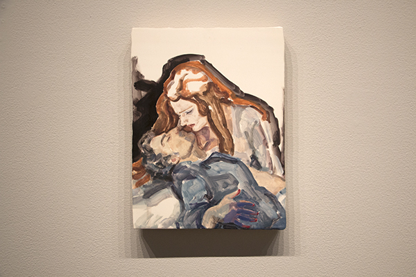 "Parsifal(Jonas Kaufmann and Katarina Dalayman), NYC, 2013　板に油彩　30.5 x 22.9cm 2013