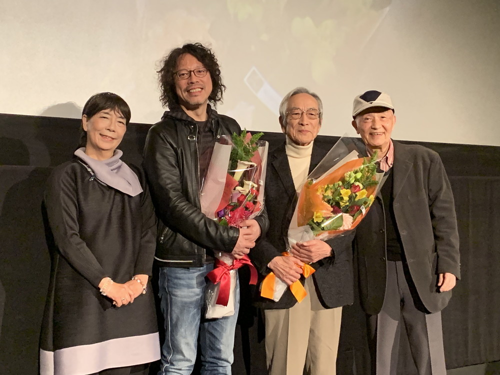 左から桜井浩子、浦沢直樹氏、飯島敏宏監督、西條康彦
