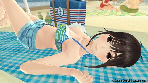 ビーチでお昼寝 (C)Konami Digital Entertainment