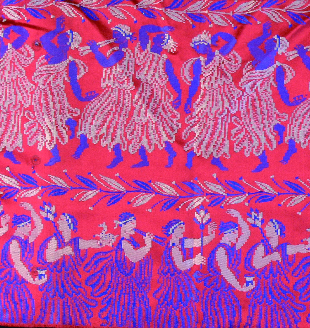 《オルフェウスの行列》 1913年 絹織物 デュフィ・ビアンキーニ蔵