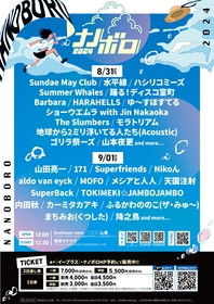 京都の音楽フェス『ナノボロ2024』山田亮一（バズマザーズ）、カーミタカアキら第3弾出演アーティスト8組発表