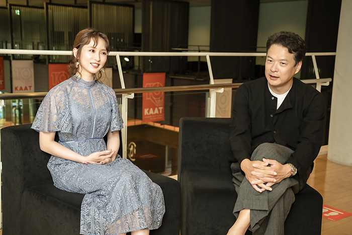 （左から）笹本玲奈、田中哲司