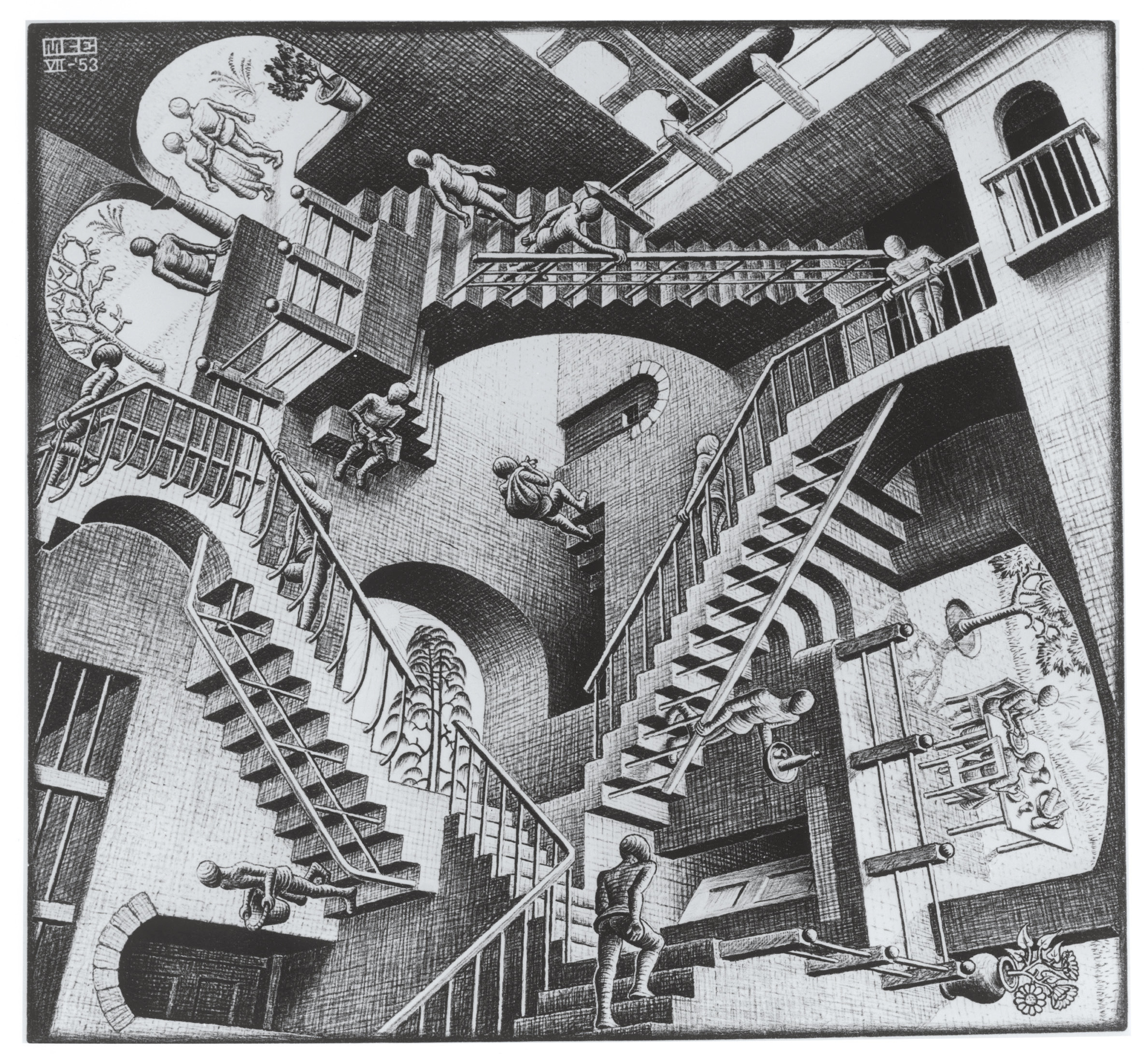 《相対性》 1953年 All M.C. Escher works (C) The M.C. Escher Company, The Netherlands. All rights reserved. www.mcescher.com