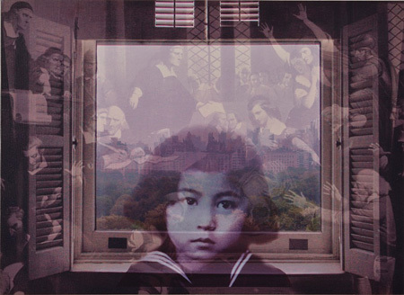  オノ・ヨーコ『FROM MY WINDOW: Salem 1692』2002年、顔料/カンヴァス、個人蔵 ©YOKO ONO 2015