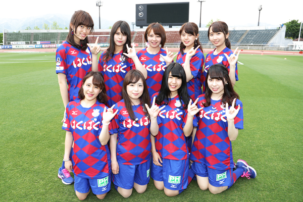 ヴァンフォーレクイーンもゾンビ姿になってスタジアムに登場
