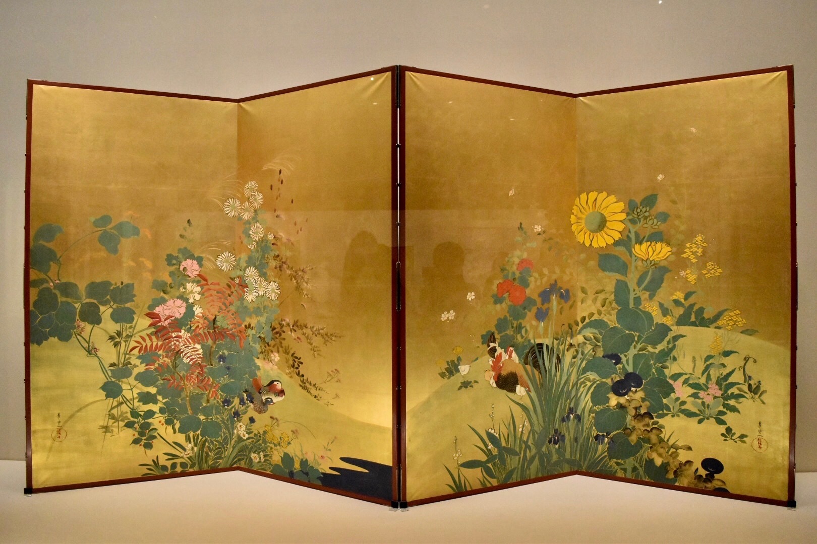 鈴木其一　《四季花鳥図》　19世紀（江戸時代）　山種美術館蔵