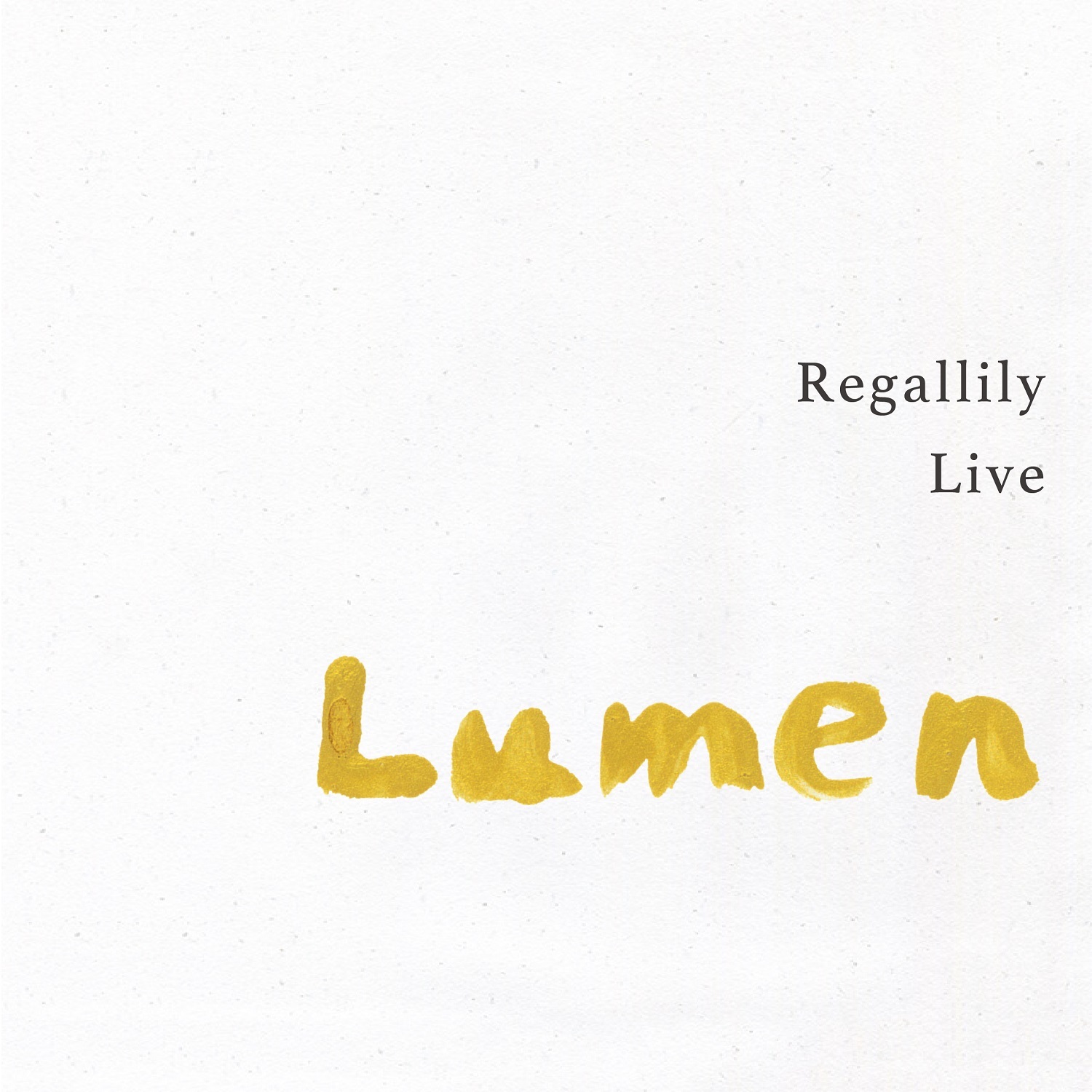 『Regallily Live ”Lumen”』ジャケット