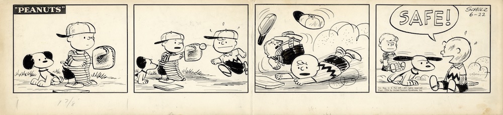 「ピーナッツ」原画 1954年6月22日