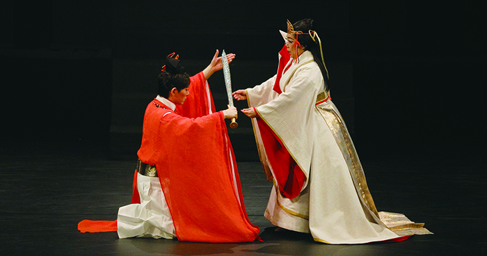 バレエ『御佩劍』緑間玲貴　関直美　（撮影：仲程長治）