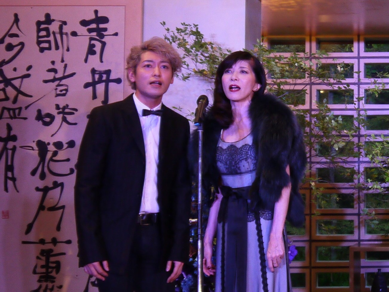 ミュージカル「イヴ・サンローラン」製作発表　写真左から川原一馬、安寿ミラ