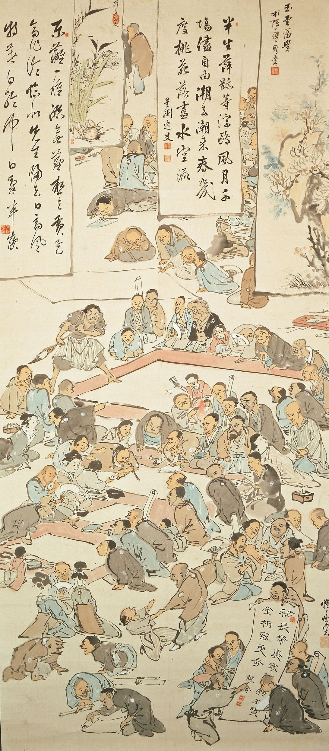 河鍋暁斎 《書画展覧余興之図》 明治14（1881）年頃 河鍋暁斎記念美術館蔵