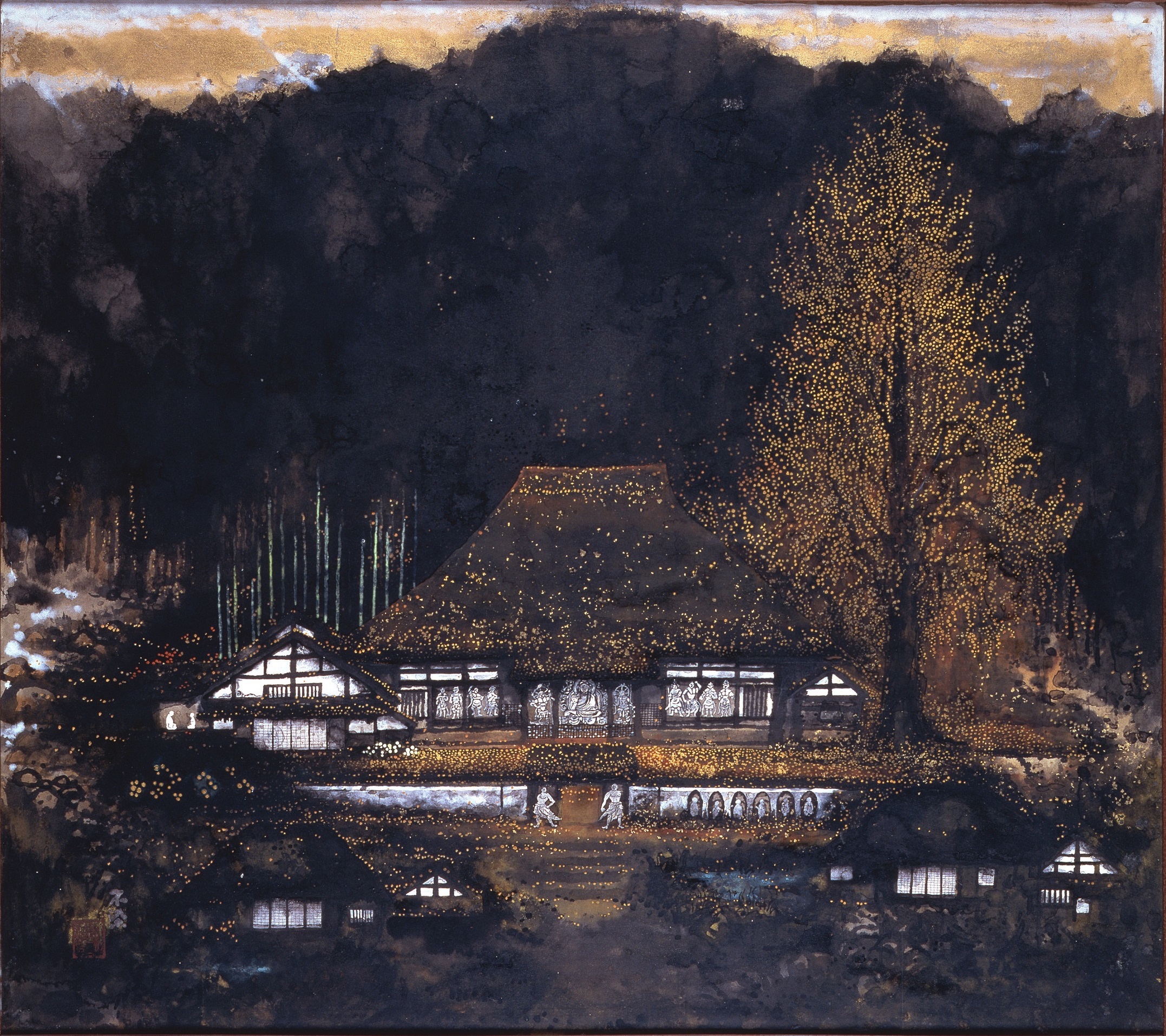《落葉浄土》昭和49（1974）年頃 奈良県立美術館蔵