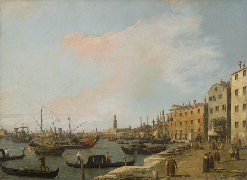 カナレット （通称） 《ヴェネツィアのスキアヴォーニ河岸》 1730 年頃 油彩・キャンヴァス