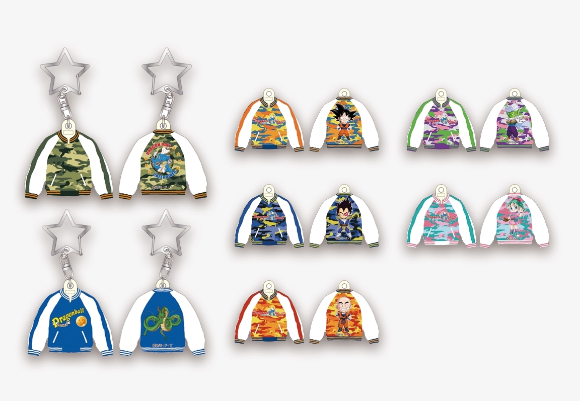 オリジナル スカジャンマスコット 800円（税別） 7種類の展開※カフェ神龍迷彩柄は描き下ろし