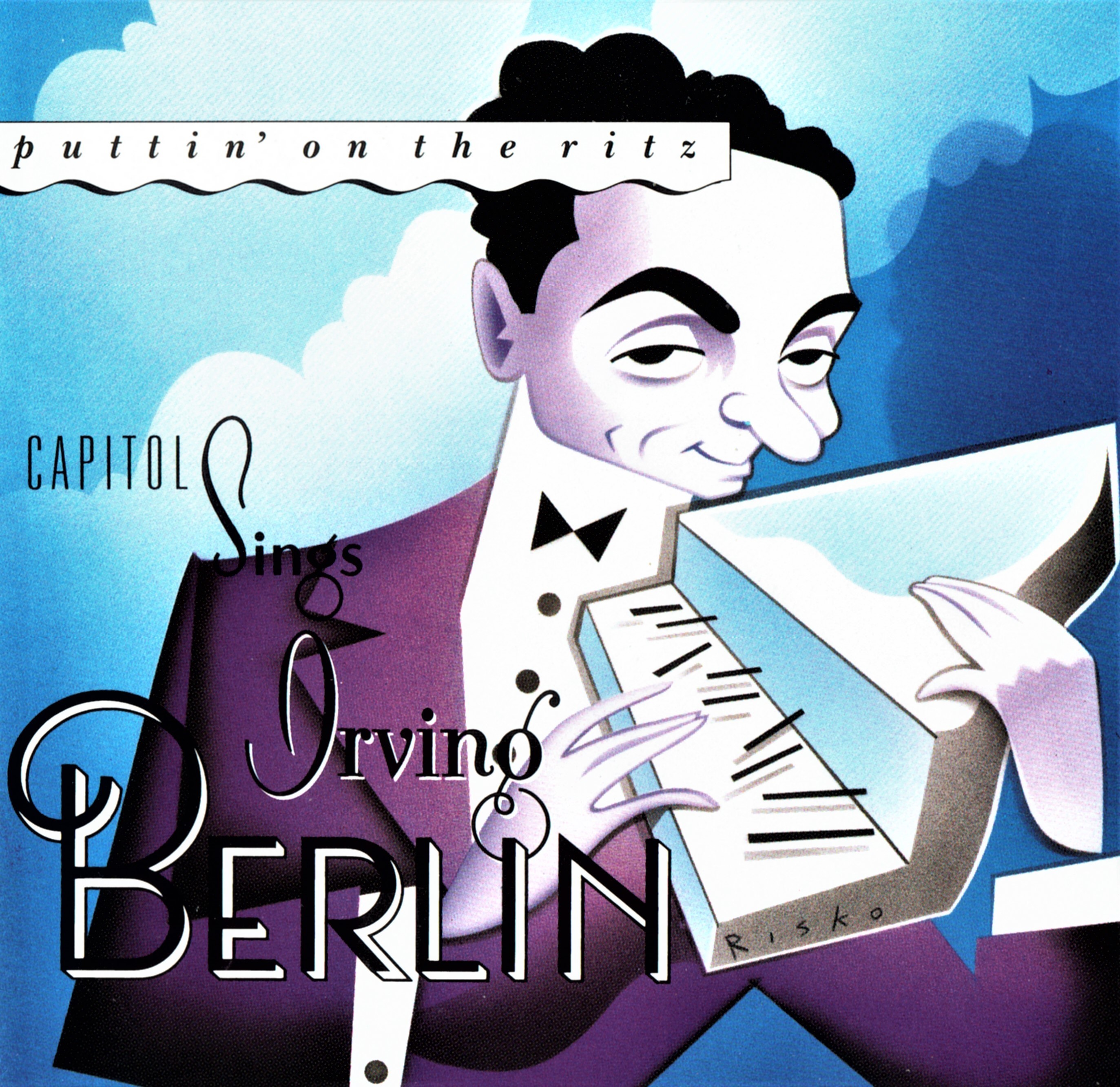 作詞作曲家アーヴィング・バーリンの似顔絵をあしらった名曲集CD（輸入盤）