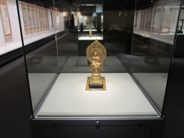 中国 唐時代の「金銅仏坐像」