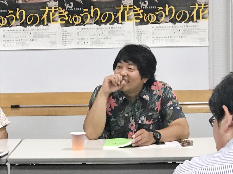 今年に入って何と30kgのダイエットに成功した諏訪雅。土田作品は、MONO『少しはみ出て殴られた』（2012年）以来の出演。 ［撮影］吉永美和子