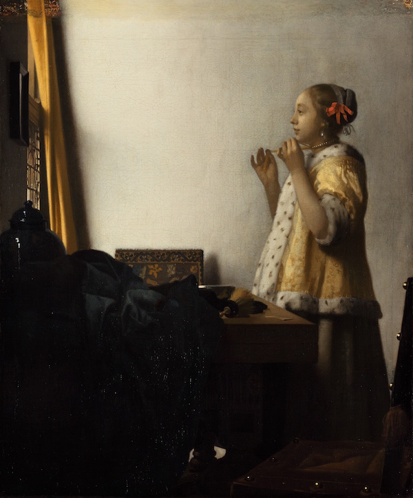 ヨハネス・フェルメール《真珠の首飾りの女》1662-1665年頃