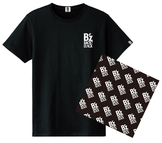 【ＵＣＣ×Ｂ’z】オリジナルＢＬＡＣＫ Ｔシャツ＆バンダナセット