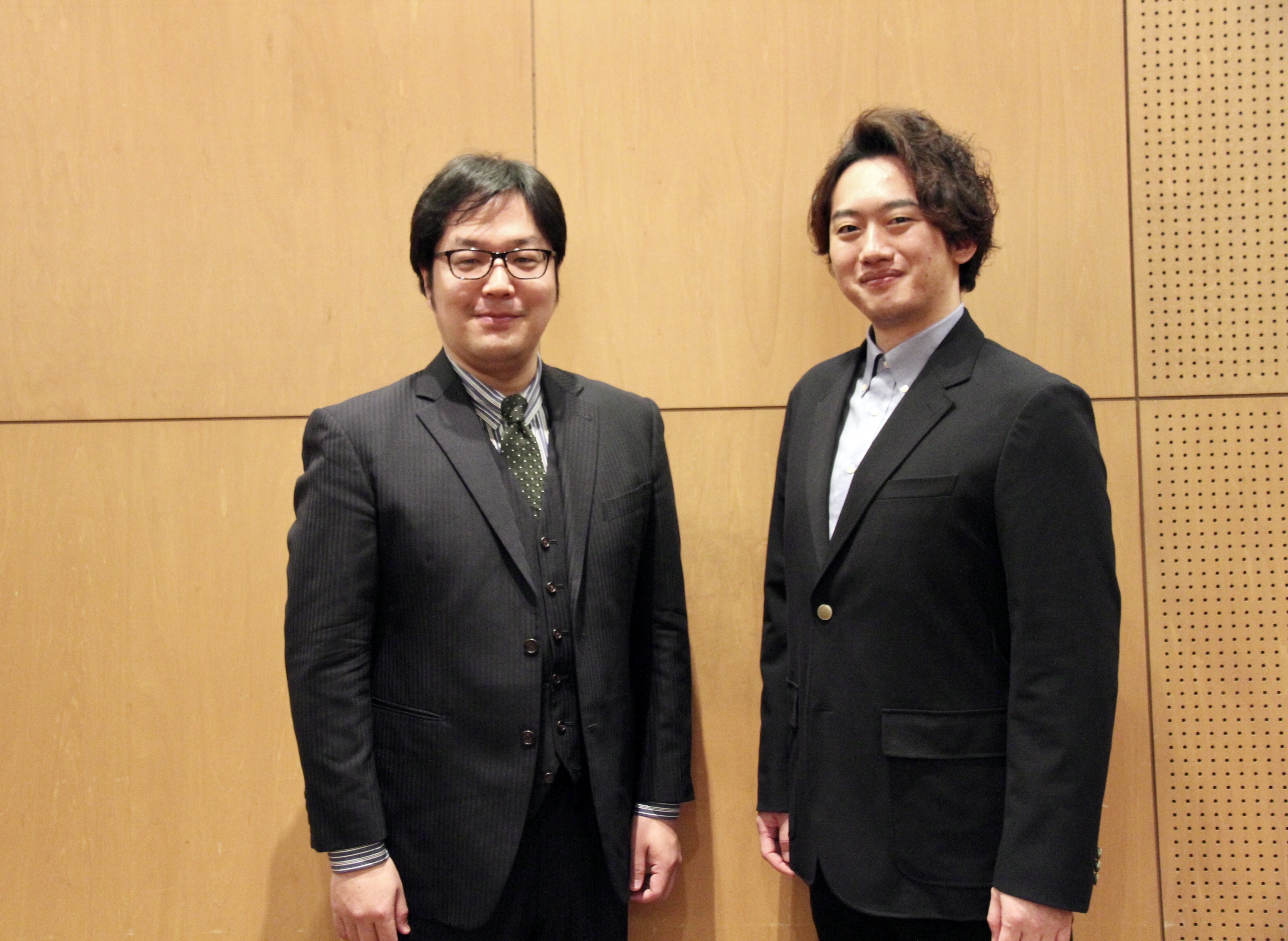 平欣史（右）と清水徹太郎 　　　　(C)H.isojima