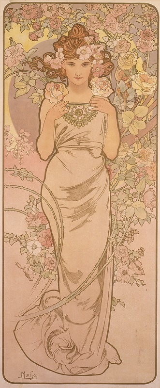 《四つの花「バラ」》　1897年　堺市