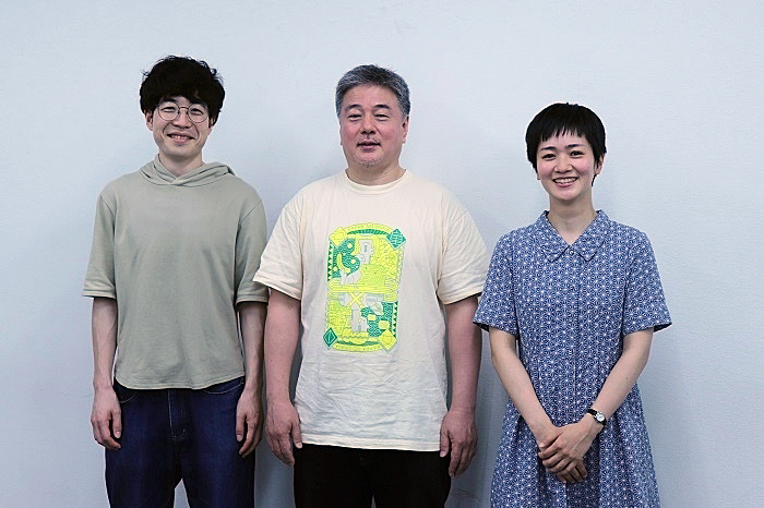 映画『河童の女』　写真左から青野竜平、辻野正樹、郷田明希