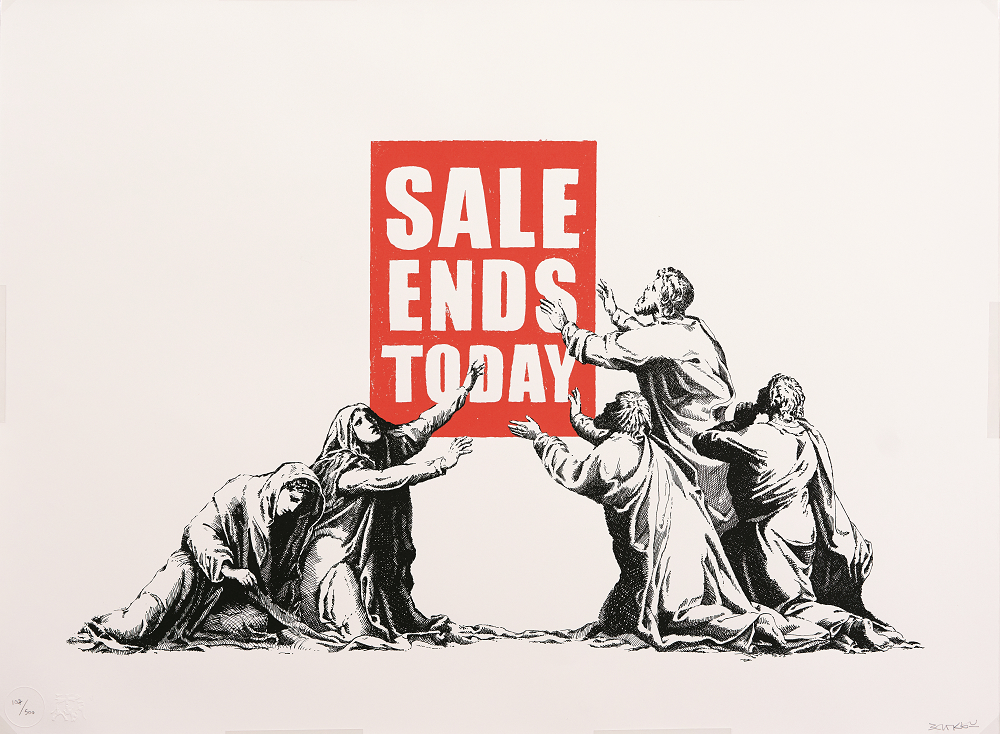 バンクシー「セール最終日」 Sale Ends （v.2） 2007年 個人蔵