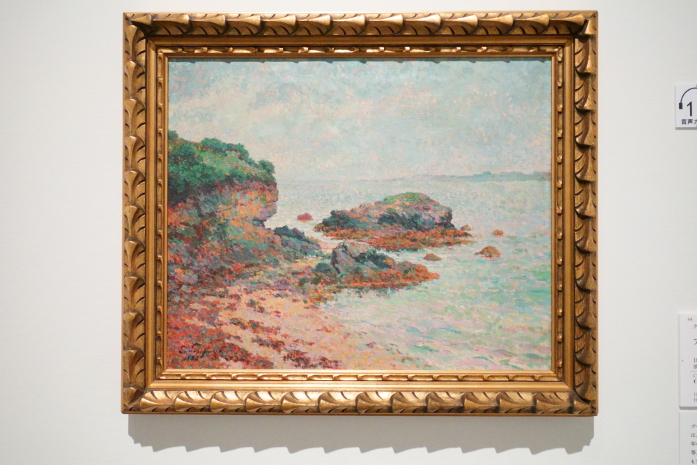 クロード=エミール・シュフネッケル《ブルターニュの岩石海岸》1886年、油彩／カンヴァス　カンペール美術館蔵