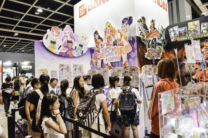 『アイカツ！』ブース アイカツは現地のことばでは『星夢学園』です。