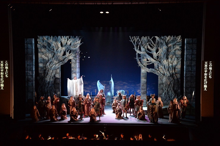 ベルカントものへの挑戦機会を頂き感謝している！と語る、ベッリーニ歌劇「ノルマ」（2015.9.19 川西みつなかホール） (C)みつなかオペラ実行委員会