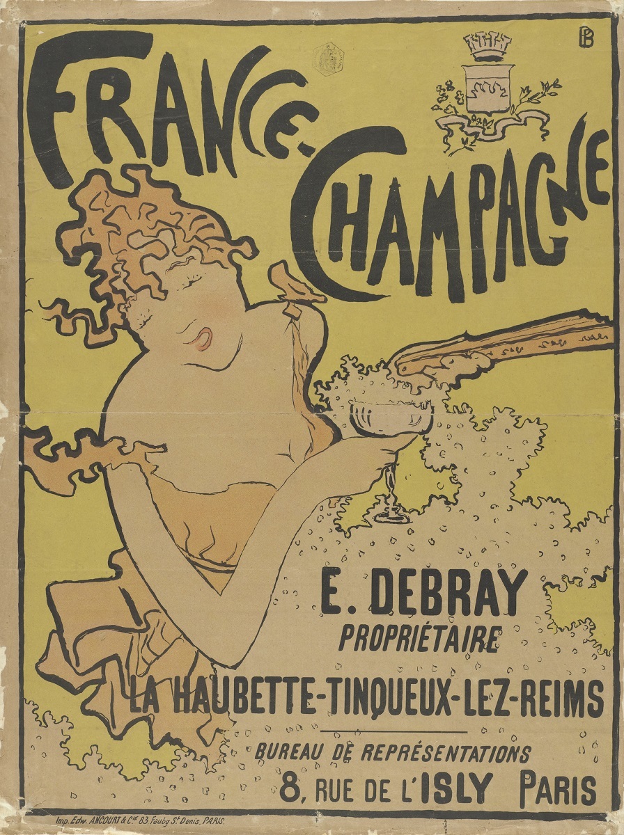 ピエール・ボナール《「フランス＝シャンパン」のためのポスター》 1891年 多色刷りリトグラフ アムステルダム、ファン・ゴッホ美術館