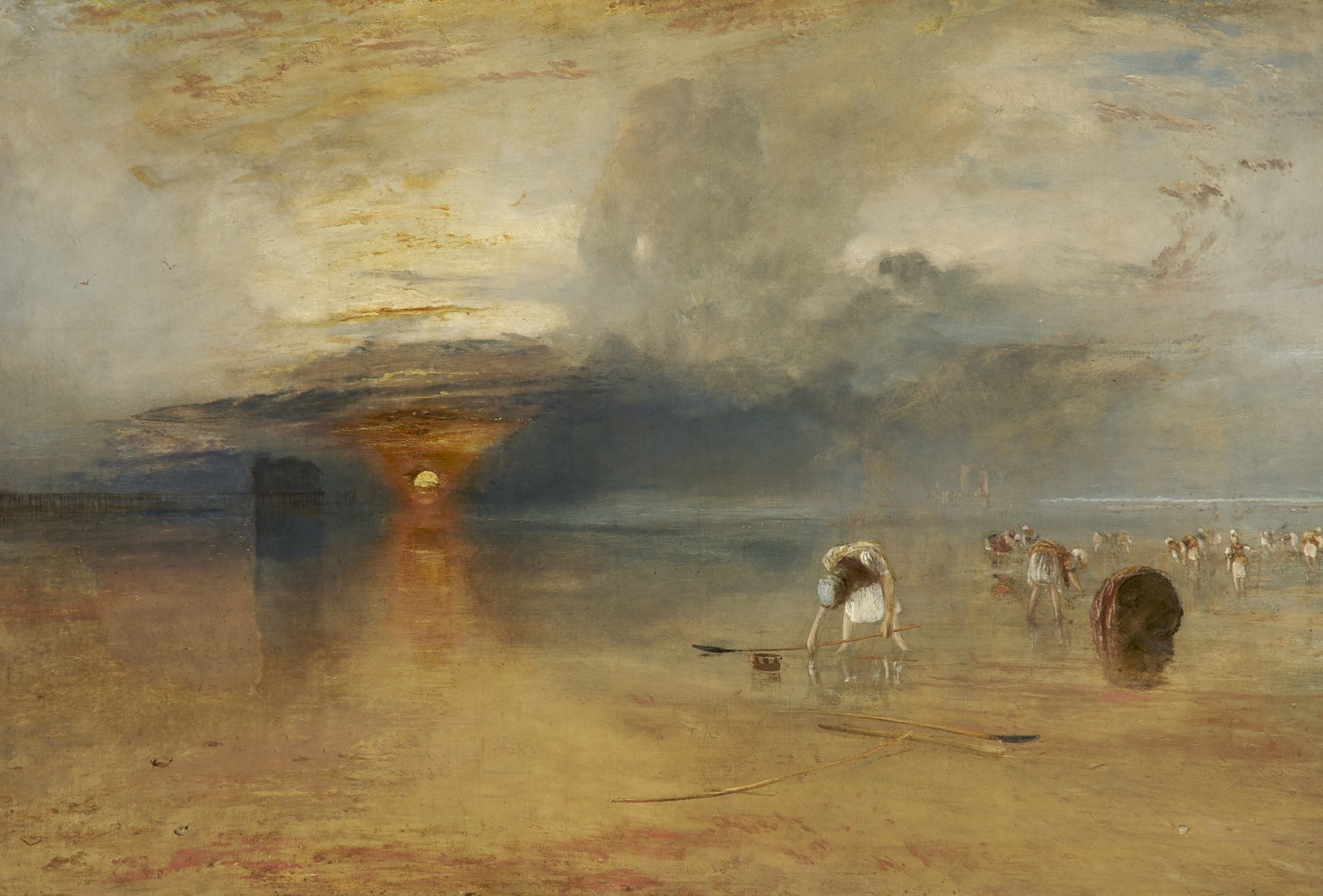 ジョゼフ・マロード・ウィリアム・ターナー《カレの砂浜――引き潮時の餌採り》1830年、 油彩／カンヴァス、68.8×103.8 cm、ベリ美術館  (C) Bury Art Museum, Greater Manchester, UK