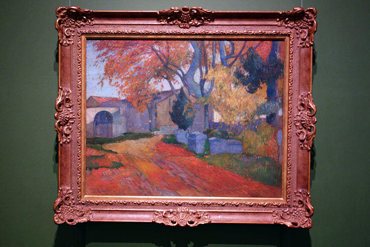 ポール・ゴーギャン《アリスカンの並木路、アルル》1888　油彩・キャンヴァス　SOMPO美術館