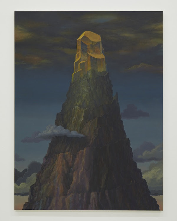 「水晶山」 2019 acrylic on canvas　 130.5 x 97.0 cm　 (C)Atsushi Fukui, Courtesy of Tomio Koyama Gallery, Tokyo