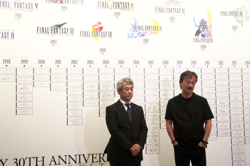 （左から）橋本真司、坂口博信
