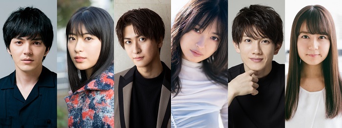 （左から）林遣都、瀧本美織、相葉裕樹、北原里英、赤澤遼太郎、瑞季